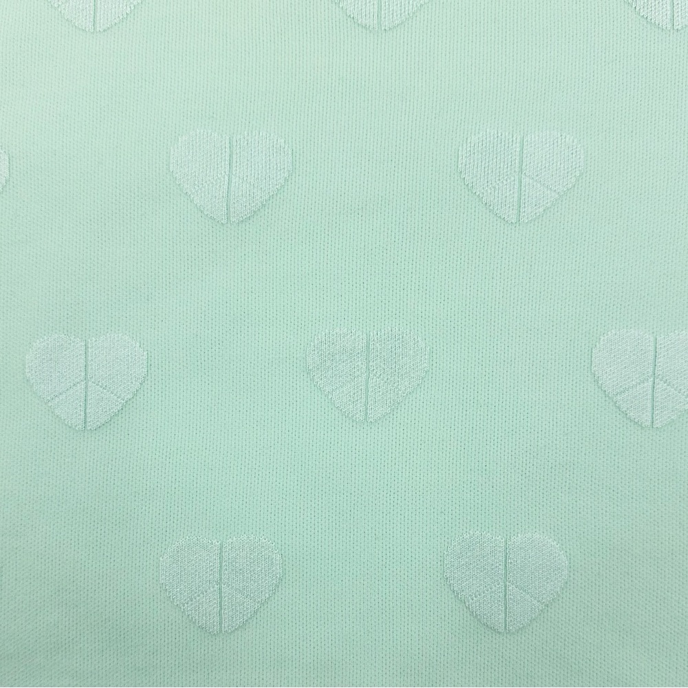 Bethany Mota Mint Green Heart Knit Sweater Cropped Pullover Size Small - Picture 3 of 11